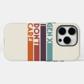 Gen X, het kan me niet schelen Case-Mate iPhone Case (Achterkant (horizontaal))