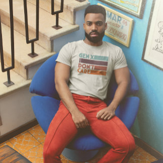 Gen X, het kan me niet schelen Tri-Blend Shirt