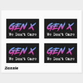 Gen X - Het kan ons niet schelen Rechthoekige Sticker (Vel)
