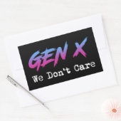 Gen X - Het kan ons niet schelen Rechthoekige Sticker (Envelop)