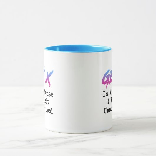 Gen X - In mijn verdediging werd ik zonder toezich Mok (Midden)