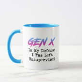 Gen X - In mijn verdediging werd ik zonder toezich Mok (Links)