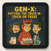 Gen-X Kinder: Meesters van Mischief Bier Onderzetter (Voorkant)