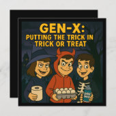 Gen-X Kinder: Meesters van Mischief Kaart (Voorkant / Achterkant)