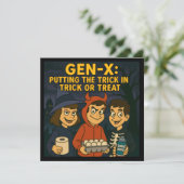 Gen-X Kinder: Meesters van Mischief Kaart (Staand voorkant)