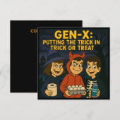 Gen-X Kinder: Meesters van Mischief Kaart (Voorkant / Achterkant)