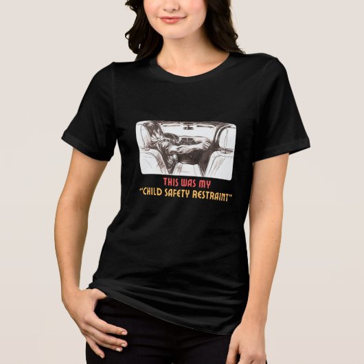 Gen X "Kinderveiligheid" Tri-Blend Shirt (Voorkant)