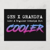 Gen X opa als een gewone opa, maar koeler Briefkaart (Voorkant)