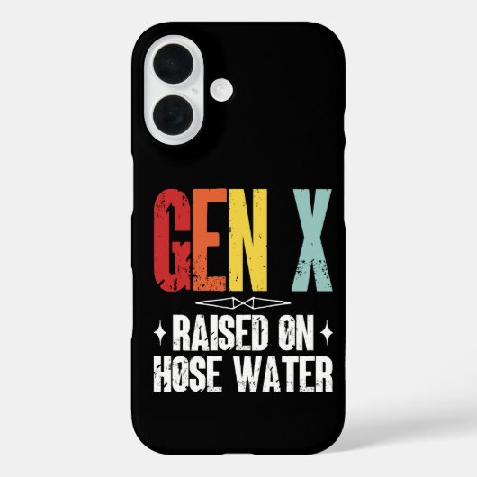 Gen X Opgegroeid Met Tuinslang Water, Generatie X Case-Mate iPhone Case (Achterkant)