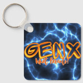 Gen X Pride Keychain (Voorkant)