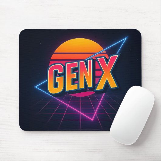 GEN X Retro 80s Mousepad Muismat (Met muis)
