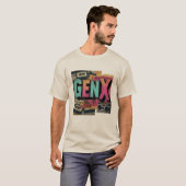 Gen X Retro Cassettebandje Design Bold 80s T-shirt (Voorkant volledig)