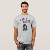 Gen X Rocks, aanpasbare foto T-shirt (Voorkant volledig)