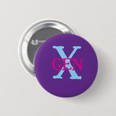 Gen X  Ronde Button 5,7 Cm (Voorkant /achterkant)