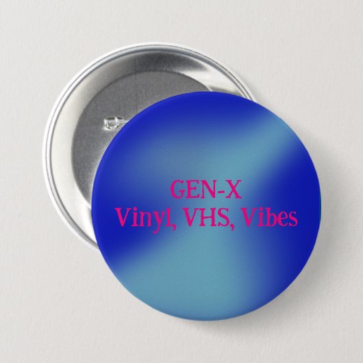 GEN-X RONDE BUTTON 7,6 CM (Voorkant /achterkant)