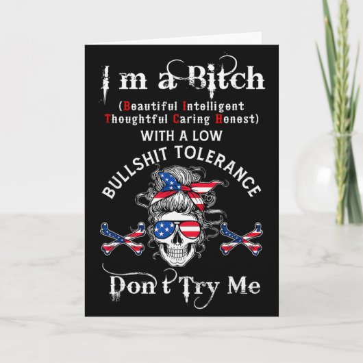 Gen X Skeleton I’m A Beautiful Intelligent Skeleto Kaart (Voorkant)