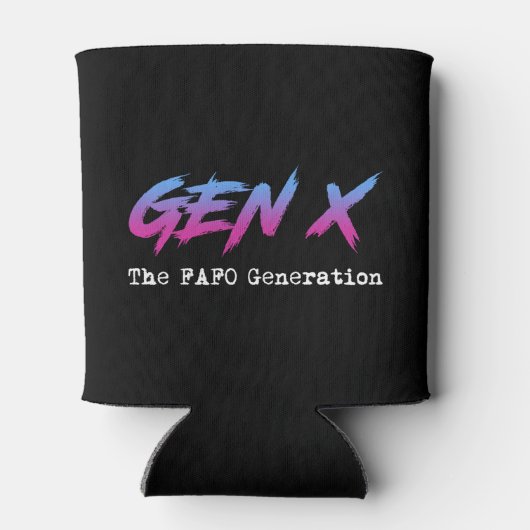 Gen X - The FAFO Generation Blikjeskoeler (Achterkant)