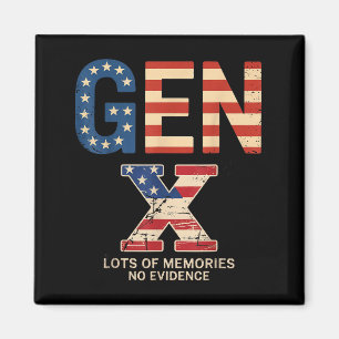 Gen X Veel Herinneringen Geen Bewijs Grappig Retro Magneet