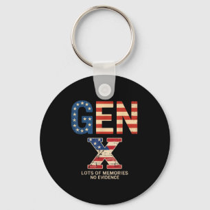 Gen X Veel Herinneringen Geen Bewijs Grappig Retro Sleutelhanger