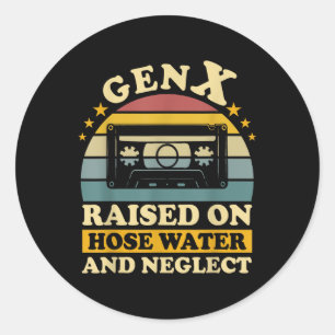 Gen X verhoogd op slangwater en verwaarlozing Humo Ronde Sticker