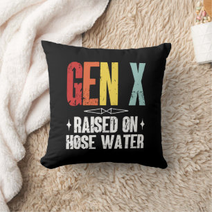 Gen X verhoogd op slangwater, Generation X Retro Kussen