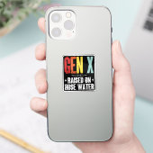 Gen X verhoogd op slangwater, Generation X Retro Sticker (Telefoon)