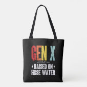 Gen X verhoogd op slangwater, Generation X Retro Tote Bag (Achterkant)