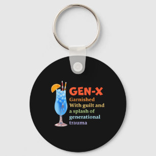 Gen-X versierd met schuld en versterker; een splas Sleutelhanger