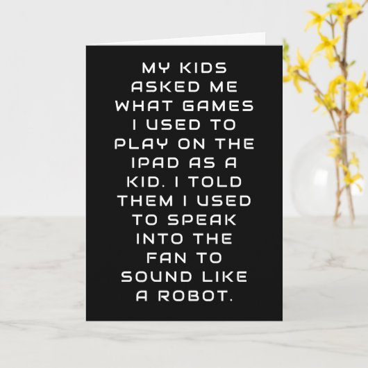 GEN X VS GEN Z MEME ROBOT GRAP KAART (Gele Bloem)