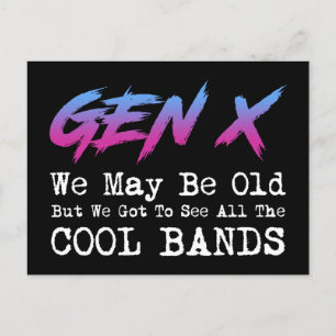 Gen X - We moeten alle coole bands zien Briefkaart