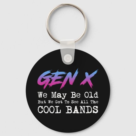 Gen X - We moeten alle coole bands zien Sleutelhanger (Voorkant)