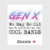 Gen X - We moeten alle coole bands zien Sticker (Vel)