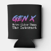 Gen X - We zijn ouder dan het internet Blikjeskoeler (Achterkant)