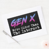 Gen X - We zijn ouder dan het internet Rechthoekige Sticker (Envelop)