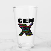 Gen X zinnen Glas (Voorkant)