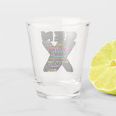 Gen X zinnen Shot Glas (Achterkant)