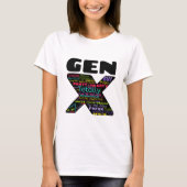 Gen X zinnen T-shirt (Voorkant)