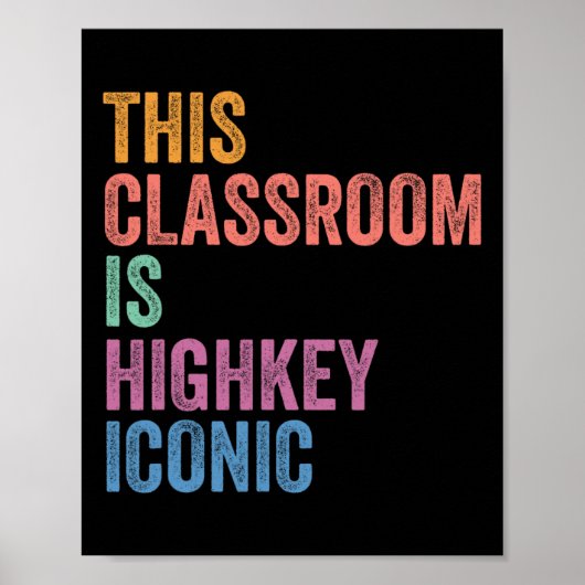 Gen Z Alpha gaat weer naar school Deze Clroom is h Poster (Voorkant)