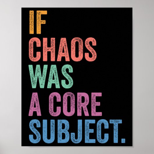 Gen Z Alpha terug naar school alsof chaos een vak Poster (Voorkant)