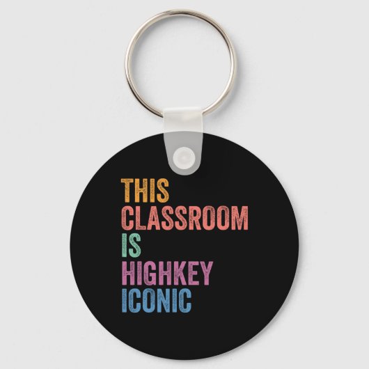 Gen Z Alpha terug naar school Deze klas is highkey Sleutelhanger (Voorkant)