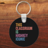 Gen Z Alpha terug naar school Deze klas is highkey Sleutelhanger (Voorkant)