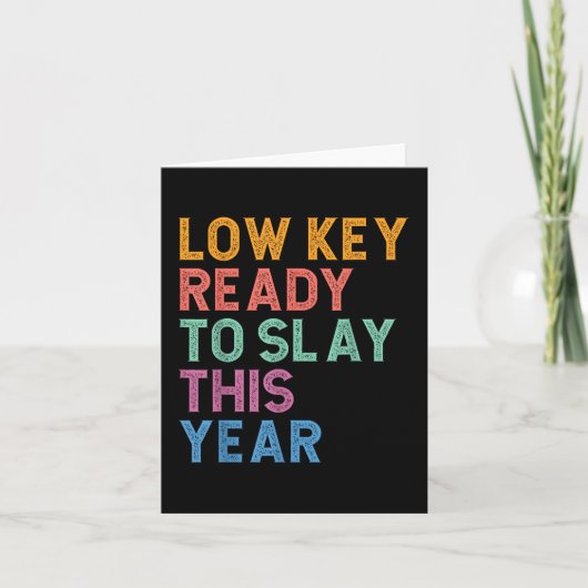 Gen Z Alpha terug naar school Low Key klaar om te  Kaart (Voorkant)