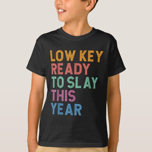 Gen Z Alpha terug naar school Low Key klaar om te  T-shirt (Voorkant)