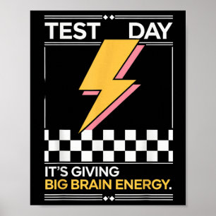 Gen Z Bruh test dag leraren zijn geven grote beha Poster