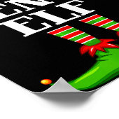 Gen Z Elf Matching Family Group Christmas Party Py Poster (Hoek)