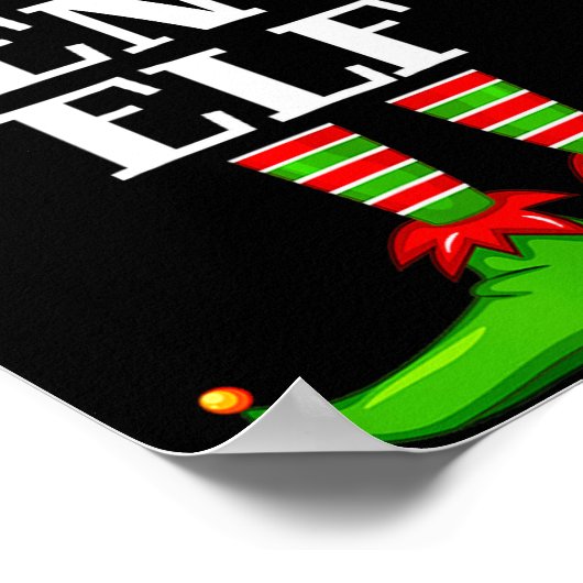 Gen Z Elf Matching Family Group Christmas Party Py Poster (Hoek)