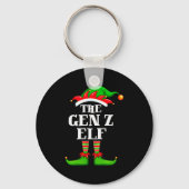 Gen Z Elf Matching Family Group Christmas Party Py Sleutelhanger (Voorkant)