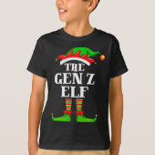 Gen Z Elf Matching Family Group Christmas Party Py T-shirt (Voorkant)
