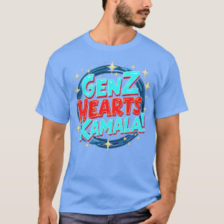 Gen Z Hearts Kamala Levendige Jeugdige Politieke S T-shirt