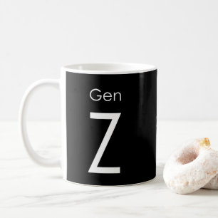 Gen Z mok cup, zwart van Foton Art